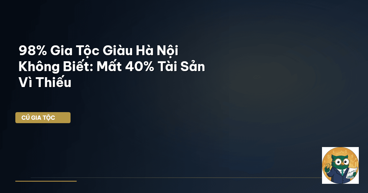 98% Gia Tộc Giàu Hà Nội Không Biết: Mất 40% Tài Sản Vì Thiếu