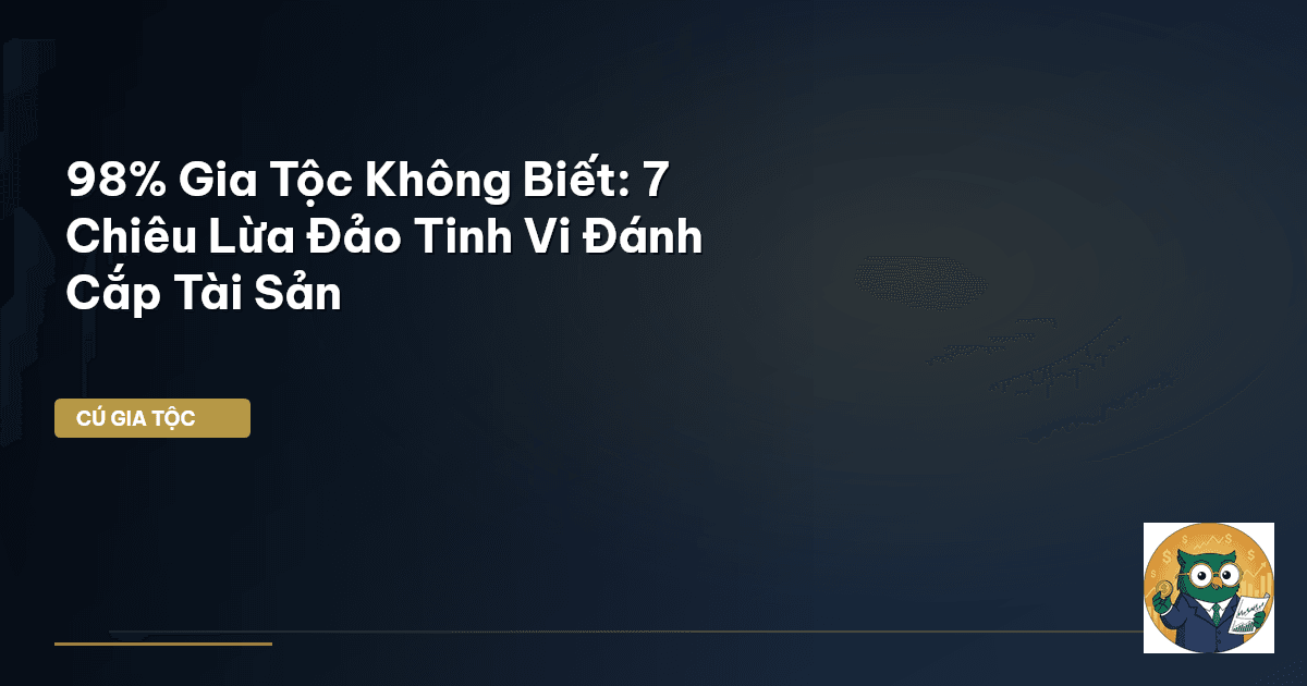 98% Gia Tộc Không Biết: 7 Chiêu Lừa Đảo Tinh Vi Đánh Cắp Tài Sản