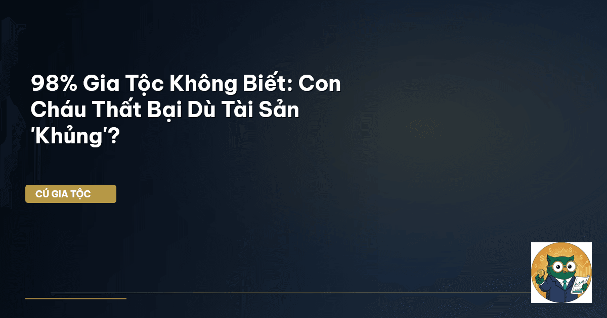 startup con nhà giàu thất bại