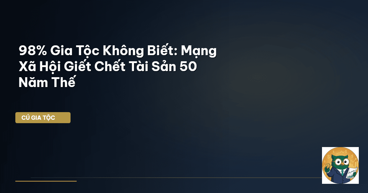 98% Gia Tộc Không Biết: Mạng Xã Hội Giết Chết Tài Sản 50 Năm Thế