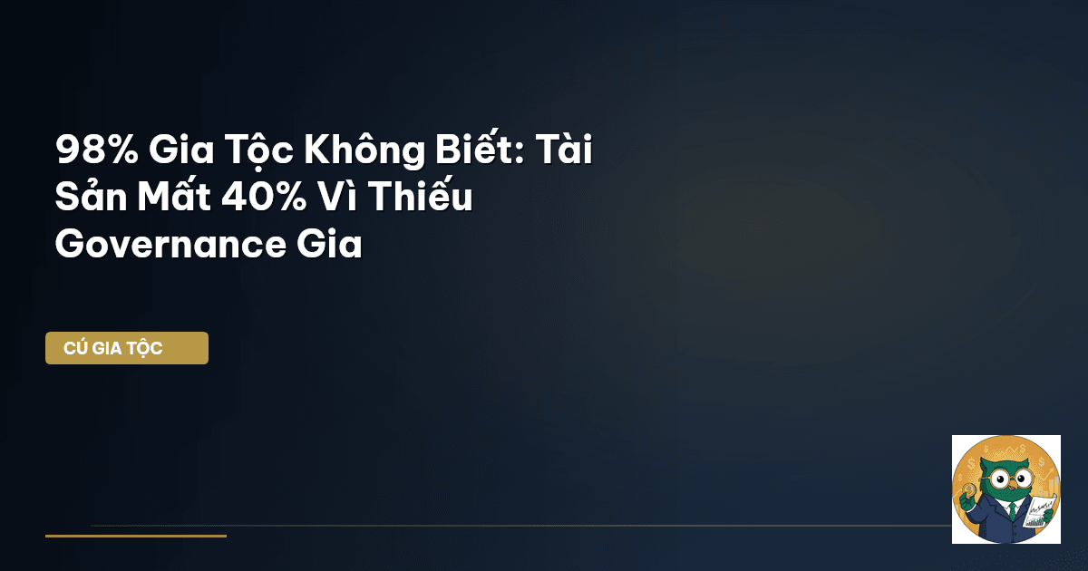 98% Gia Tộc Không Biết: Tài Sản Mất 40% Vì Thiếu Governance Gia
