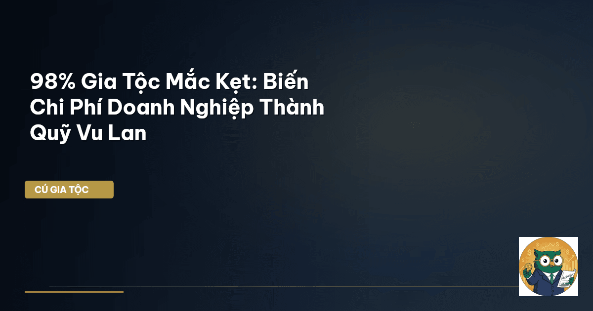 98% Gia Tộc Mắc Kẹt: Biến Chi Phí Doanh Nghiệp Thành Quỹ Vu Lan