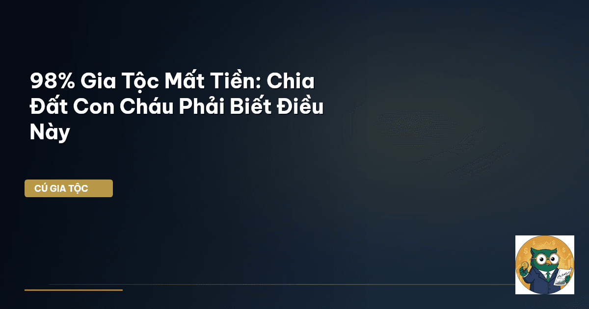 98% Gia Tộc Mất Tiền: Chia Đất Con Cháu Phải Biết Điều Này