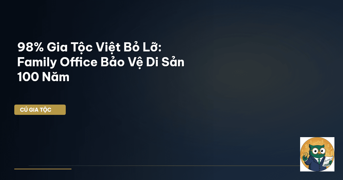 98% Gia Tộc Việt Bỏ Lỡ: Family Office Bảo Vệ Di Sản 100 Năm