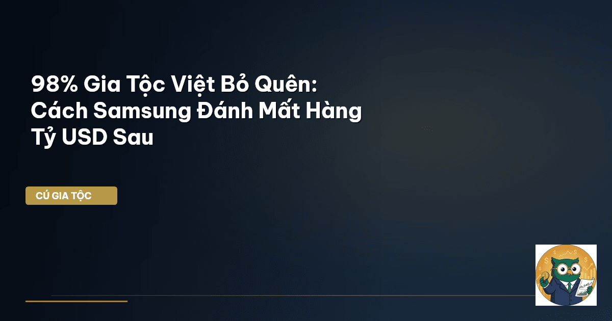 98% Gia Tộc Việt Bỏ Quên: Cách Samsung Đánh Mất Hàng Tỷ USD Sau