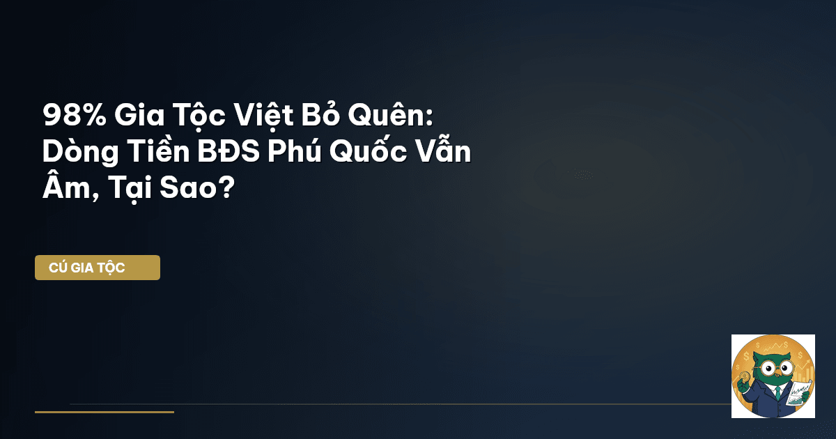 98% Gia Tộc Việt Bỏ Quên: Dòng Tiền BĐS Phú Quốc Vẫn Âm, Tại Sao?