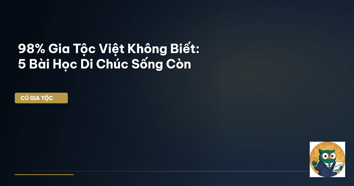 98% Gia Tộc Việt Không Biết: 5 Bài Học Di Chúc Sống Còn