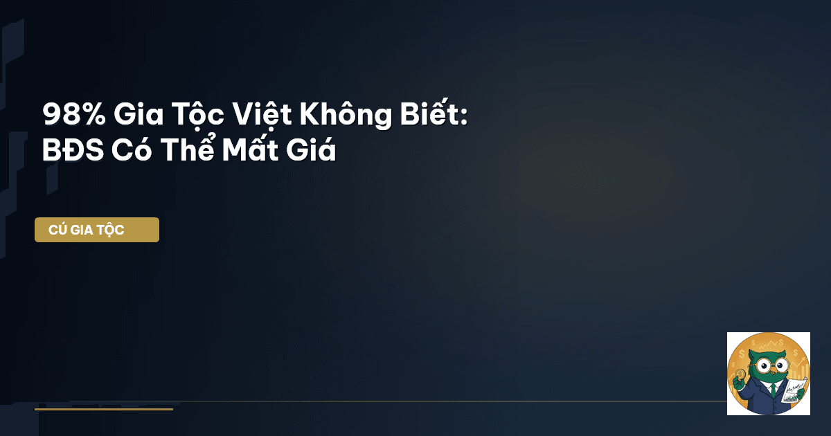 bất động sản mất giá