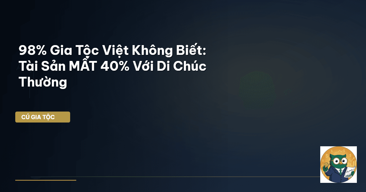 98% Gia Tộc Việt Không Biết: Tài Sản MẤT 40% Với Di Chúc Thường