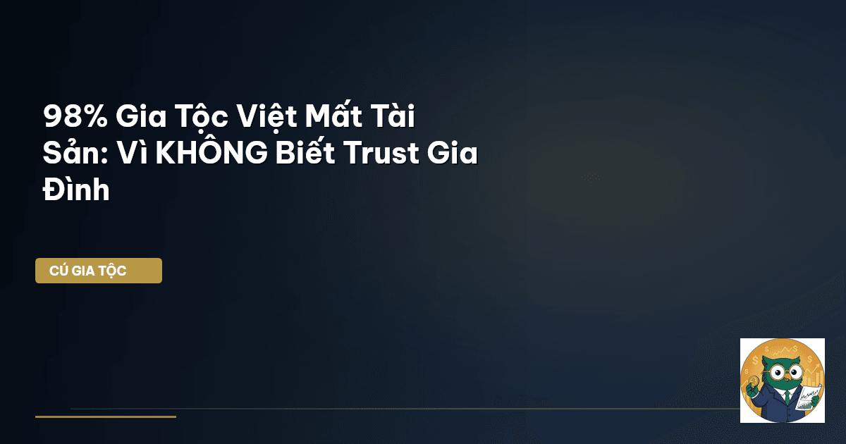 98% Gia Tộc Việt Mất Tài Sản: Vì KHÔNG Biết Trust Gia Đình