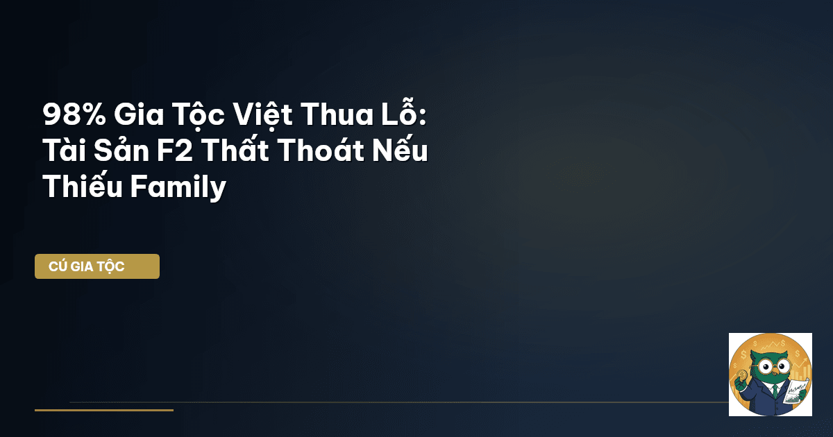 98% Gia Tộc Việt Thua Lỗ: Tài Sản F2 Thất Thoát Nếu Thiếu Family
