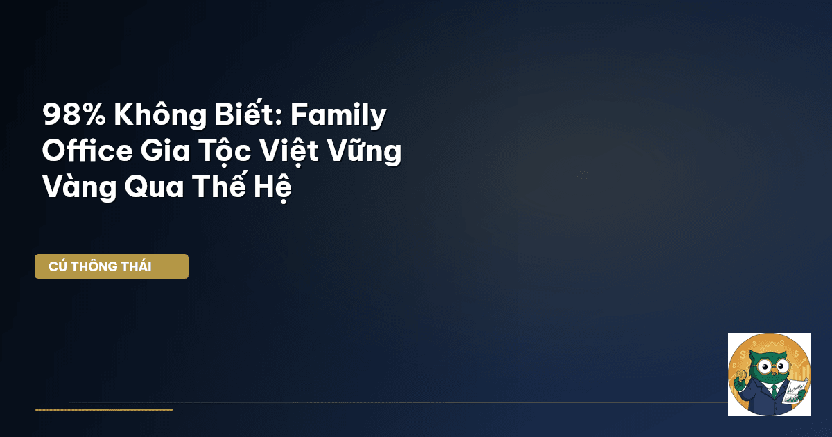 98% Không Biết: Family Office Gia Tộc Việt Vững Vàng Qua Thế Hệ