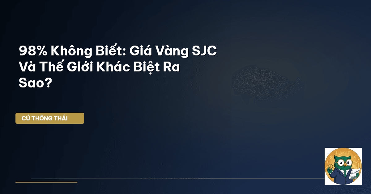 98% Không Biết: Giá Vàng SJC Và Thế Giới Khác Biệt Ra Sao?