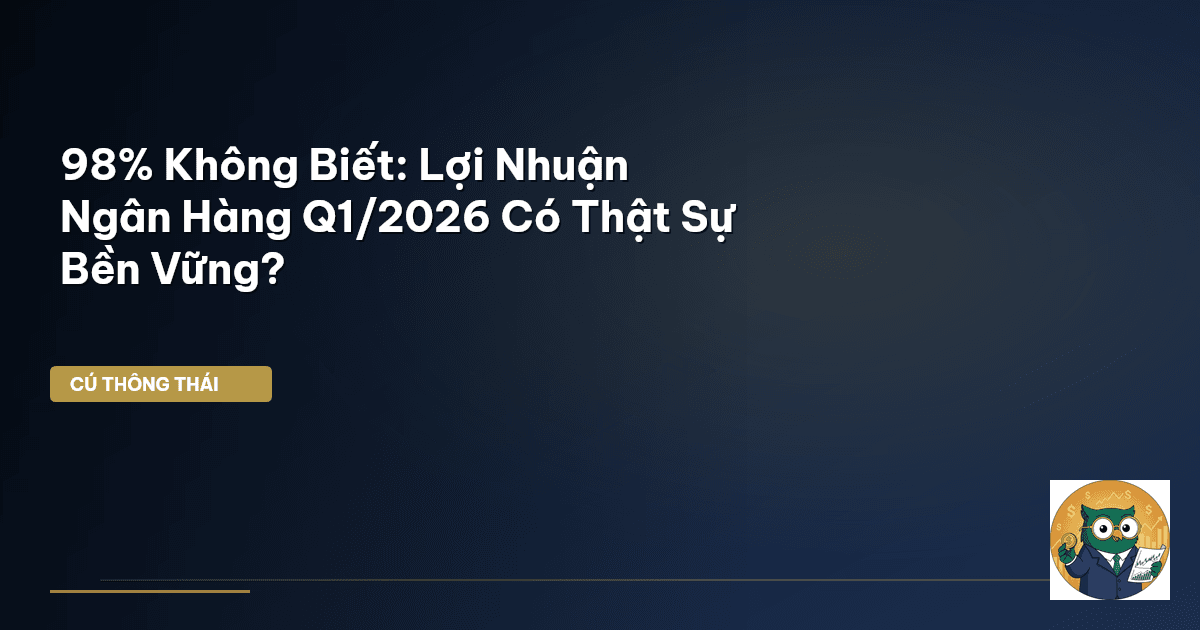 98% Không Biết: Lợi Nhuận Ngân Hàng Q1/2026 Có Thật Sự Bền Vững?