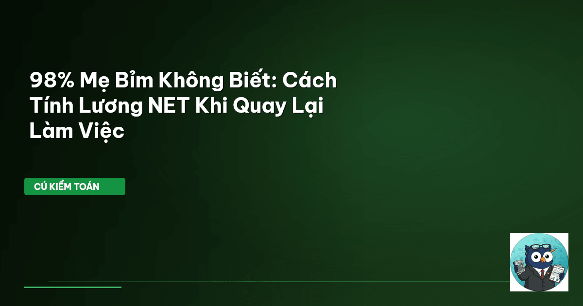 tính lương NET