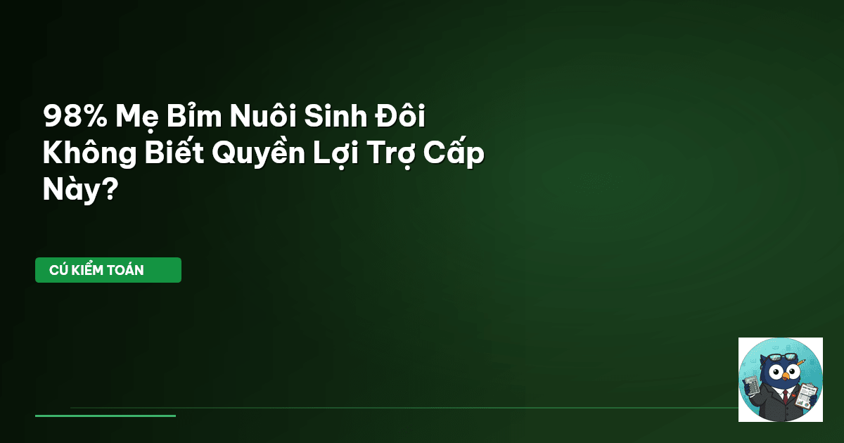 trợ cấp sinh đôi