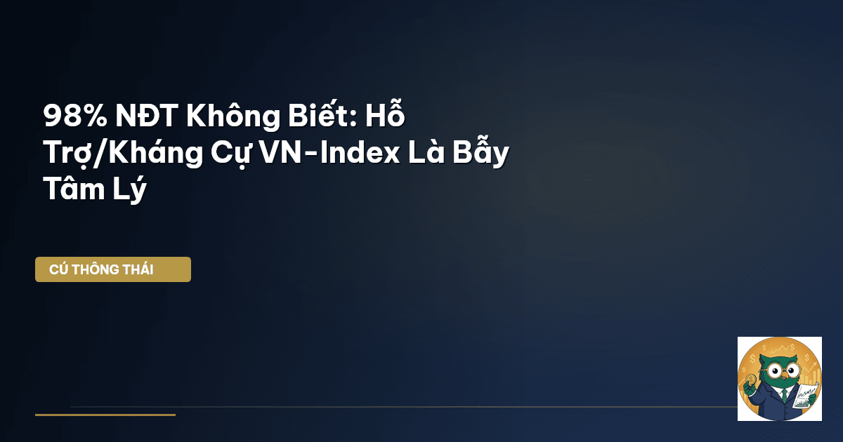 98% NĐT Không Biết: Hỗ Trợ/Kháng Cự VN-Index Là Bẫy Tâm Lý