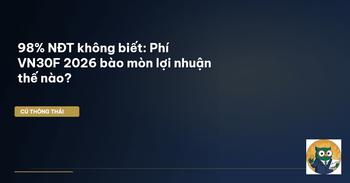 98% NĐT không biết: Phí VN30F 2026 ‘bào mòn’ lợi nhuận thế nào?