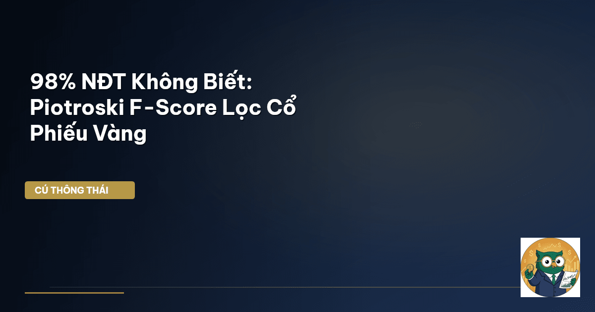 98% NĐT Không Biết: Piotroski F-Score Lọc Cổ Phiếu Vàng