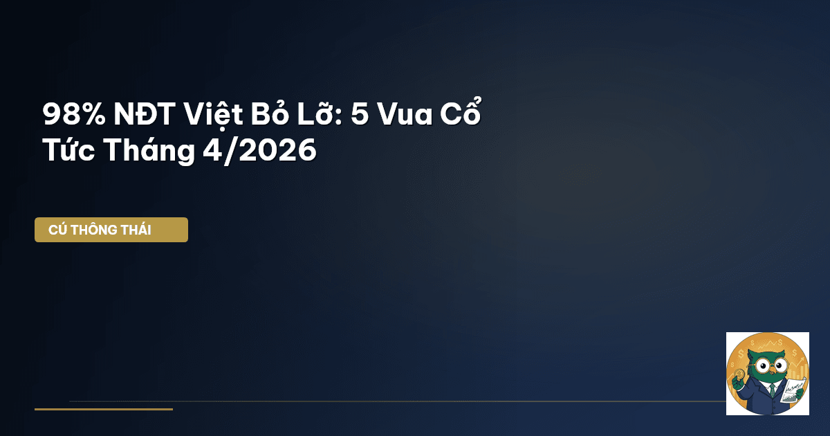 98% NĐT Việt Bỏ Lỡ: 5 Vua Cổ Tức Tháng 4/2026