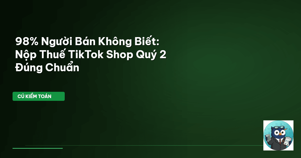 thuế TikTok Shop
