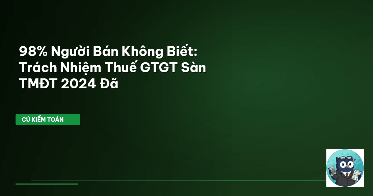 thuế GTGT sàn TMĐT