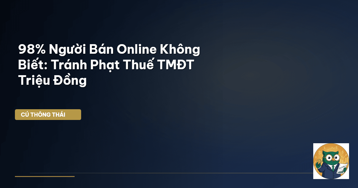 98% Người Bán Online Không Biết: Tránh Phạt Thuế TMĐT Triệu Đồng