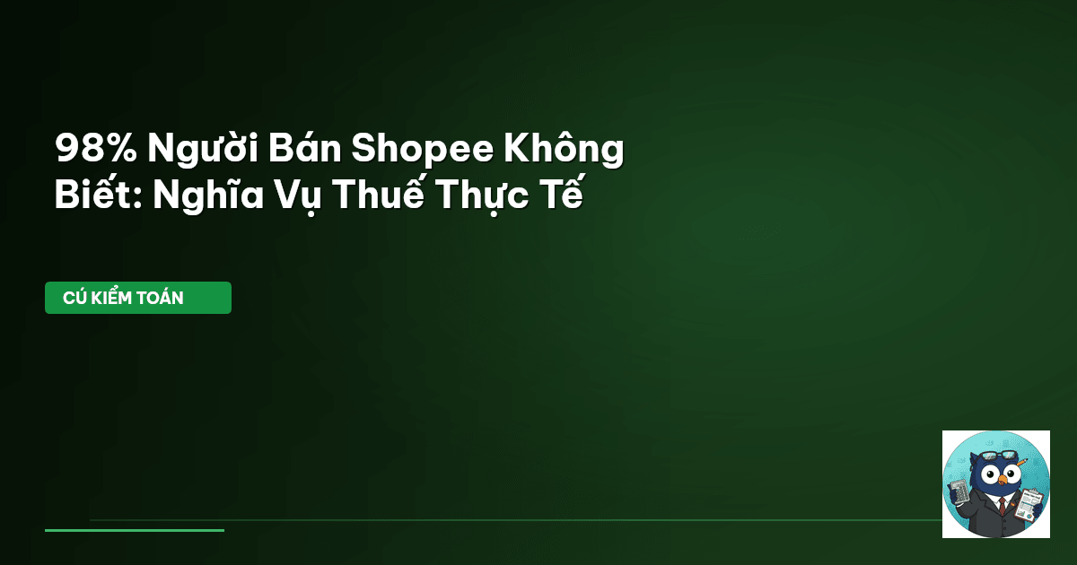 thuế bán hàng shopee