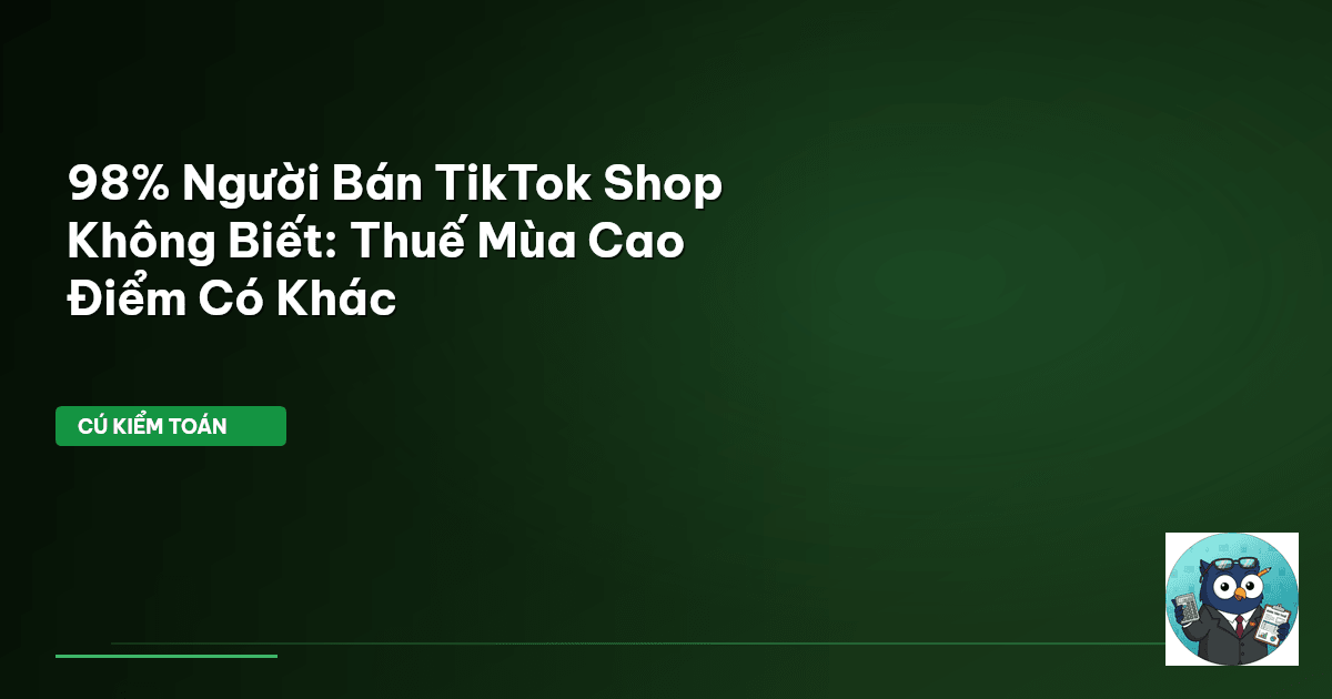 thuế TikTok Shop