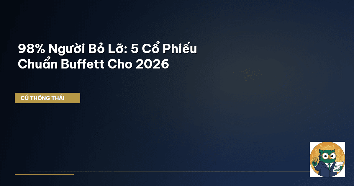 98% Người Bỏ Lỡ: 5 Cổ Phiếu Chuẩn Buffett Cho 2026