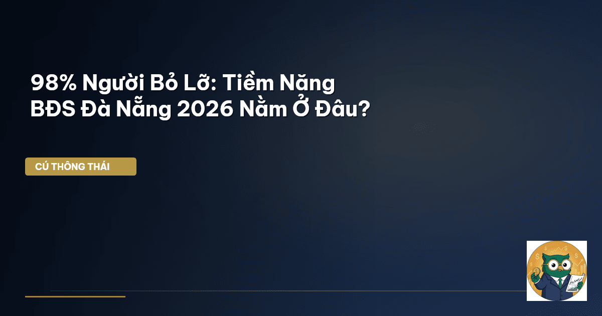98% Người Bỏ Lỡ: Tiềm Năng BĐS Đà Nẵng 2026 Nằm Ở Đâu?