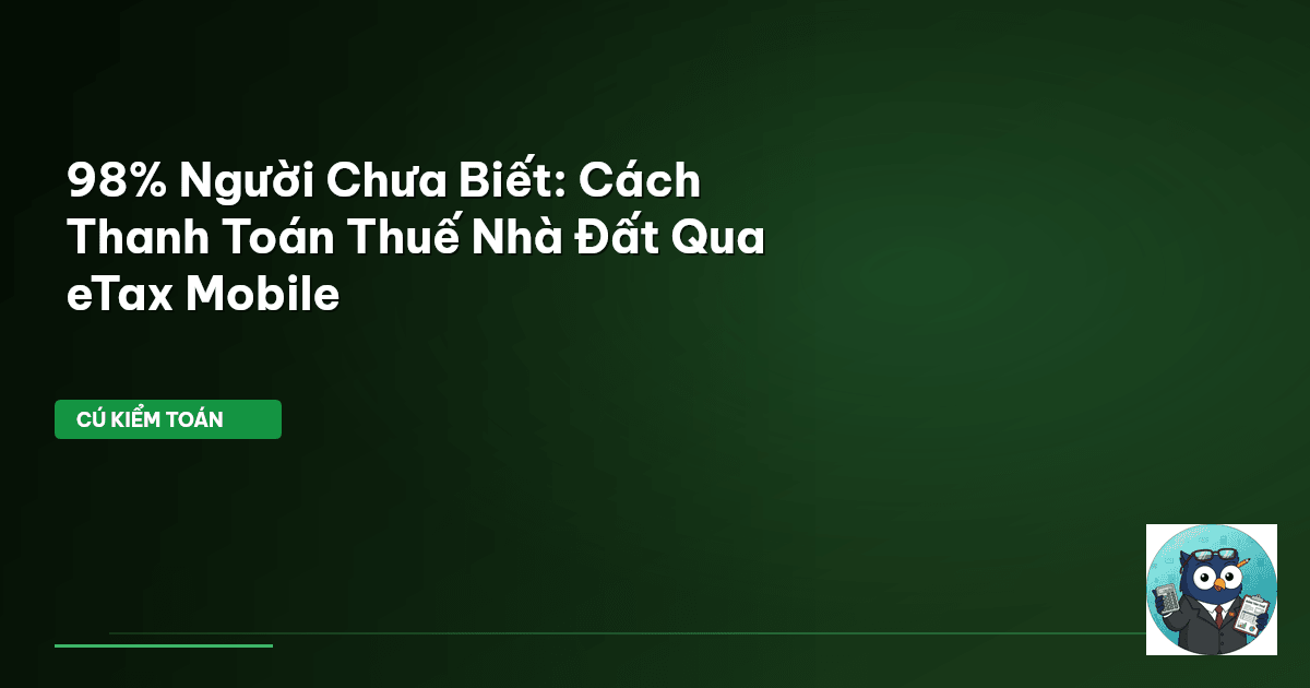thanh toán thuế nhà đất