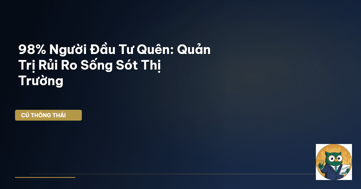 98% Người Đầu Tư Quên: Quản Trị Rủi Ro Sống Sót Thị Trường
