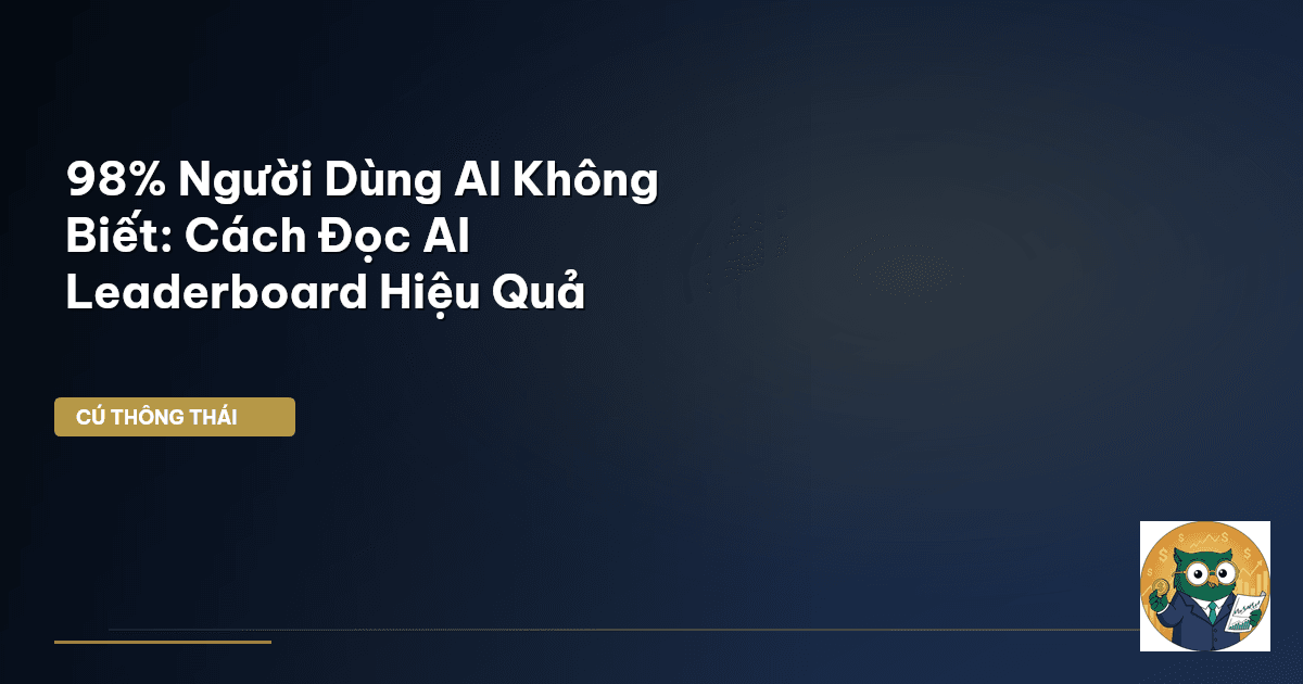 98% Người Dùng AI Không Biết: Cách Đọc AI Leaderboard Hiệu Quả