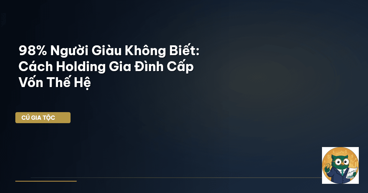98% Người Giàu Không Biết: Cách Holding Gia Đình Cấp Vốn Thế Hệ