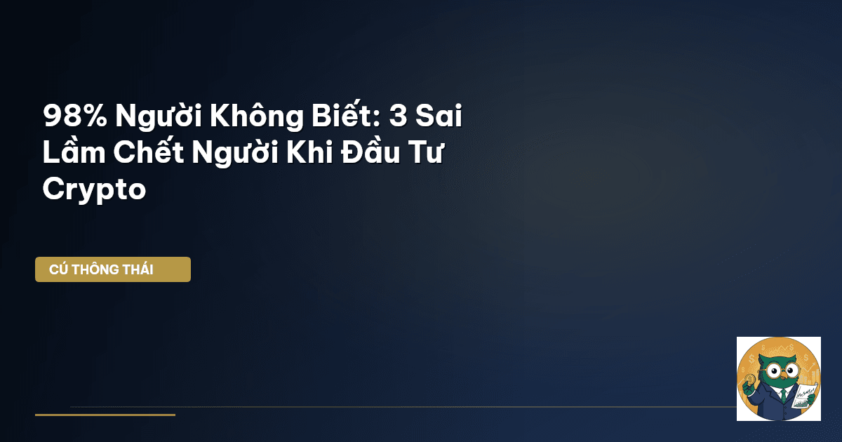 98% Người Không Biết: 3 Sai Lầm Chết Người Khi Đầu Tư Crypto