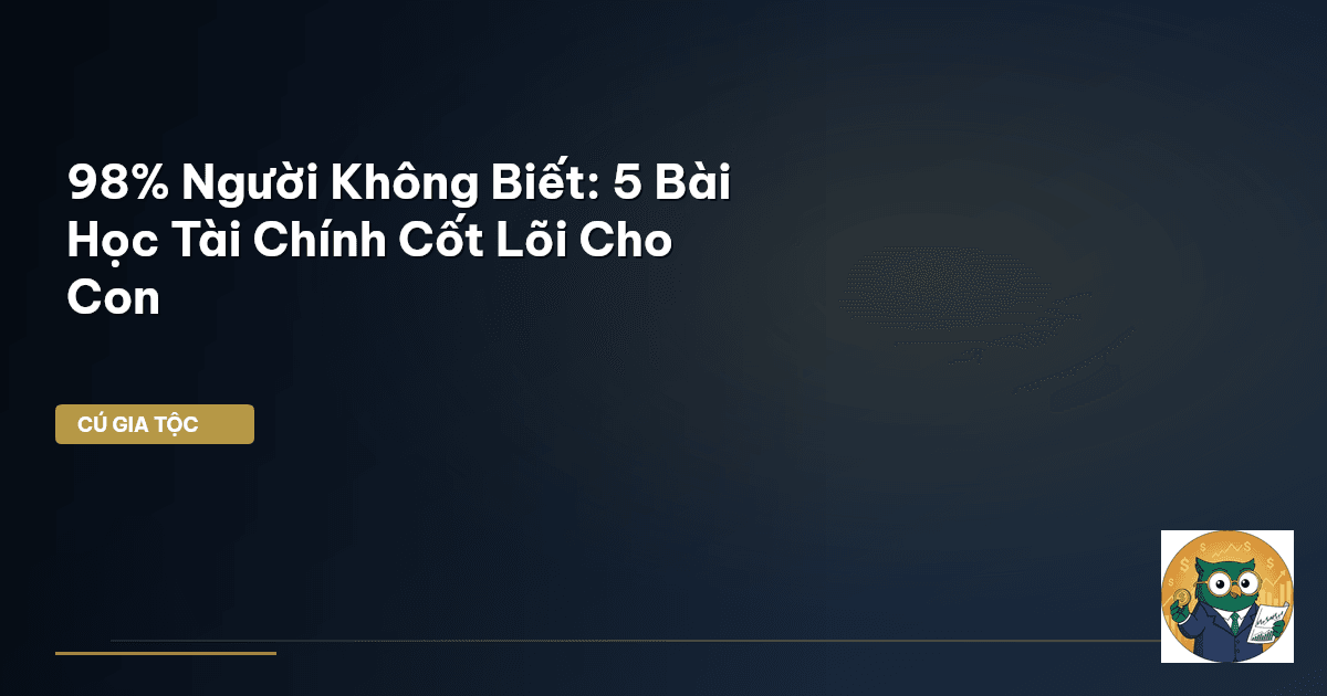 dạy con về tiền