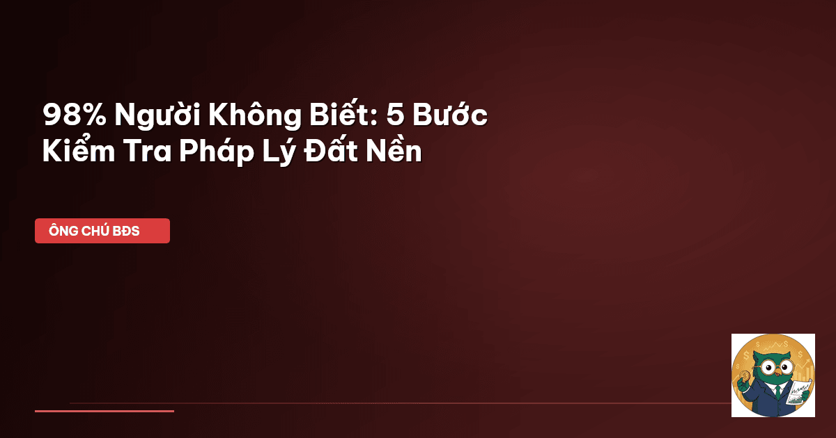 pháp lý đất nền