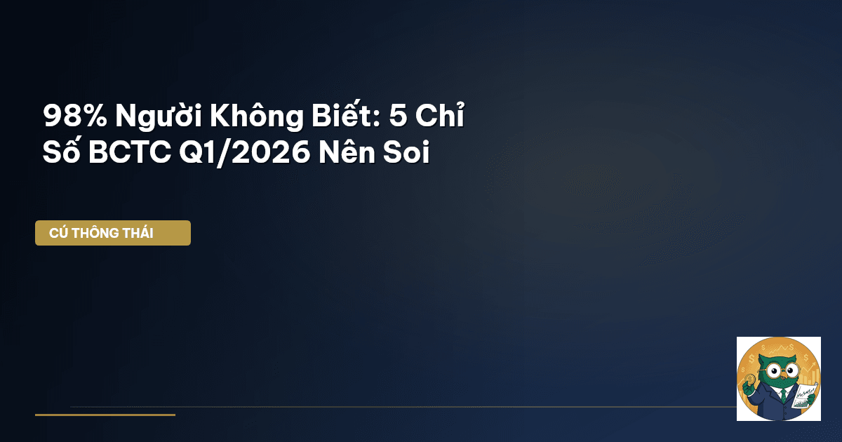 98% Người Không Biết: 5 Chỉ Số BCTC Q1/2026 Nên Soi