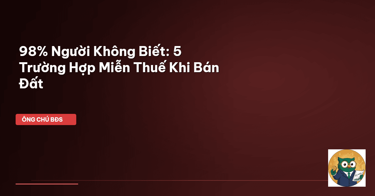 miễn thuế chuyển nhượng đất