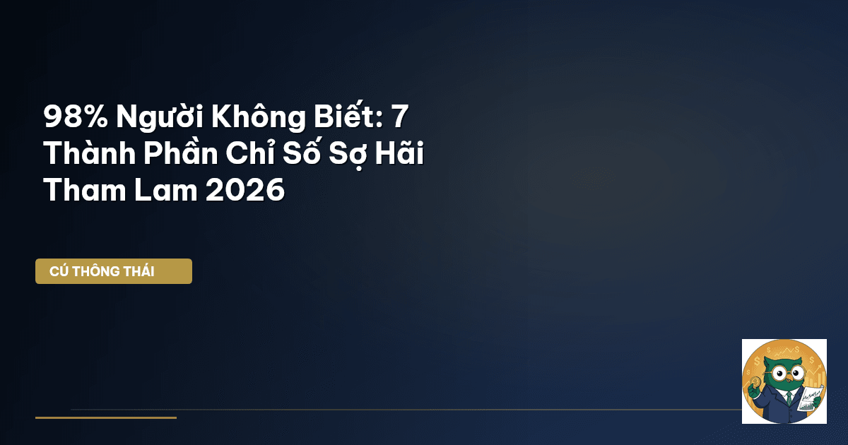 98% Người Không Biết: 7 Thành Phần Chỉ Số Sợ Hãi & Tham Lam 2026