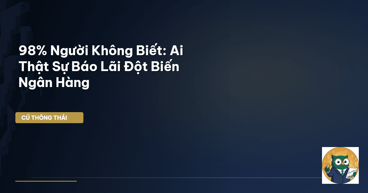 98% Người Không Biết: Ai Thật Sự ‘Báo Lãi’ Đột Biến Ngân Hàng