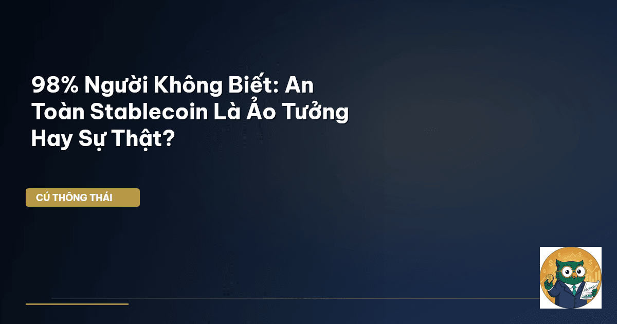 98% Người Không Biết: An Toàn Stablecoin Là Ảo Tưởng Hay Sự Thật?
