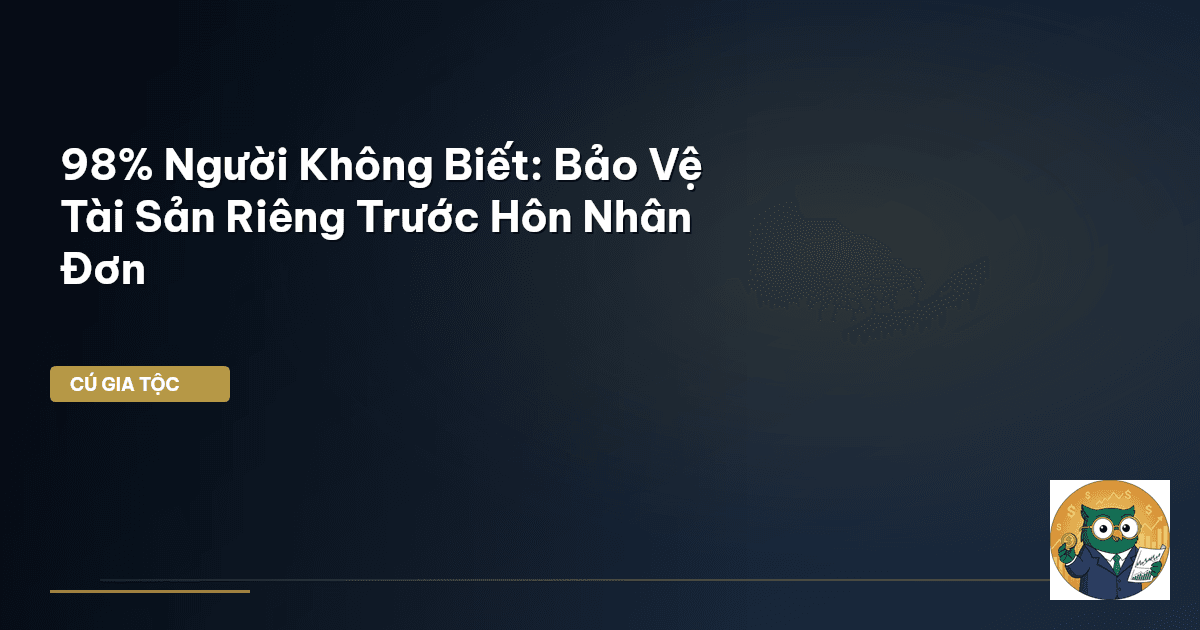 tài sản riêng trước hôn nhân