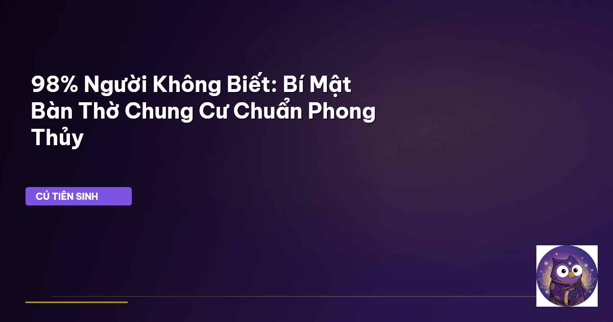 bàn thờ chung cư