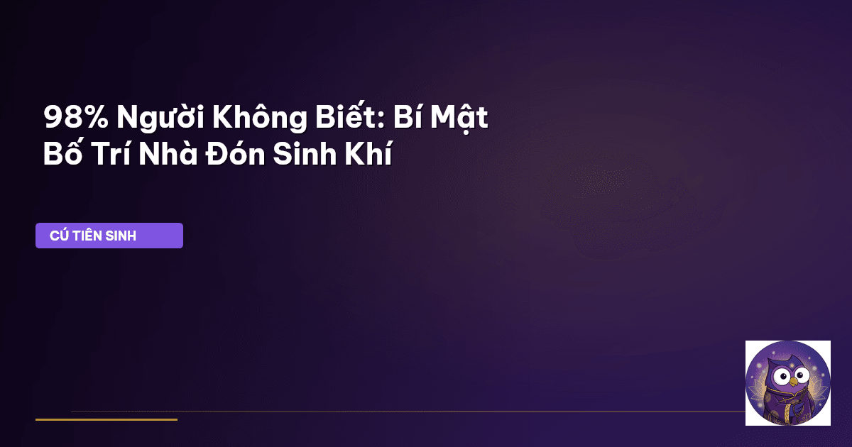 phong thủy nhà ở