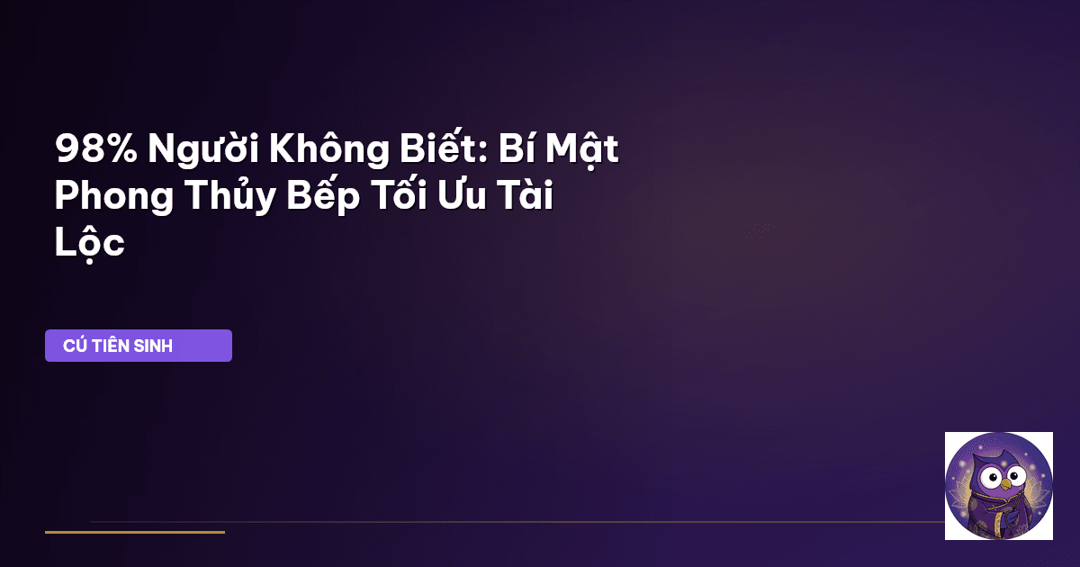 phong thủy bếp