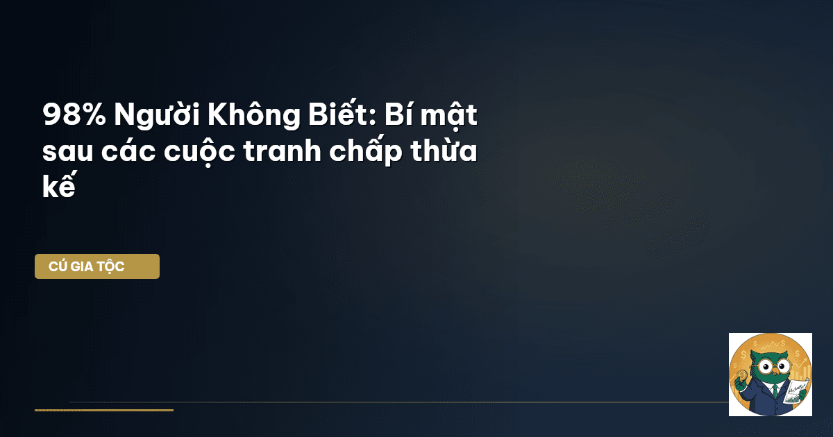 tranh chấp thừa kế