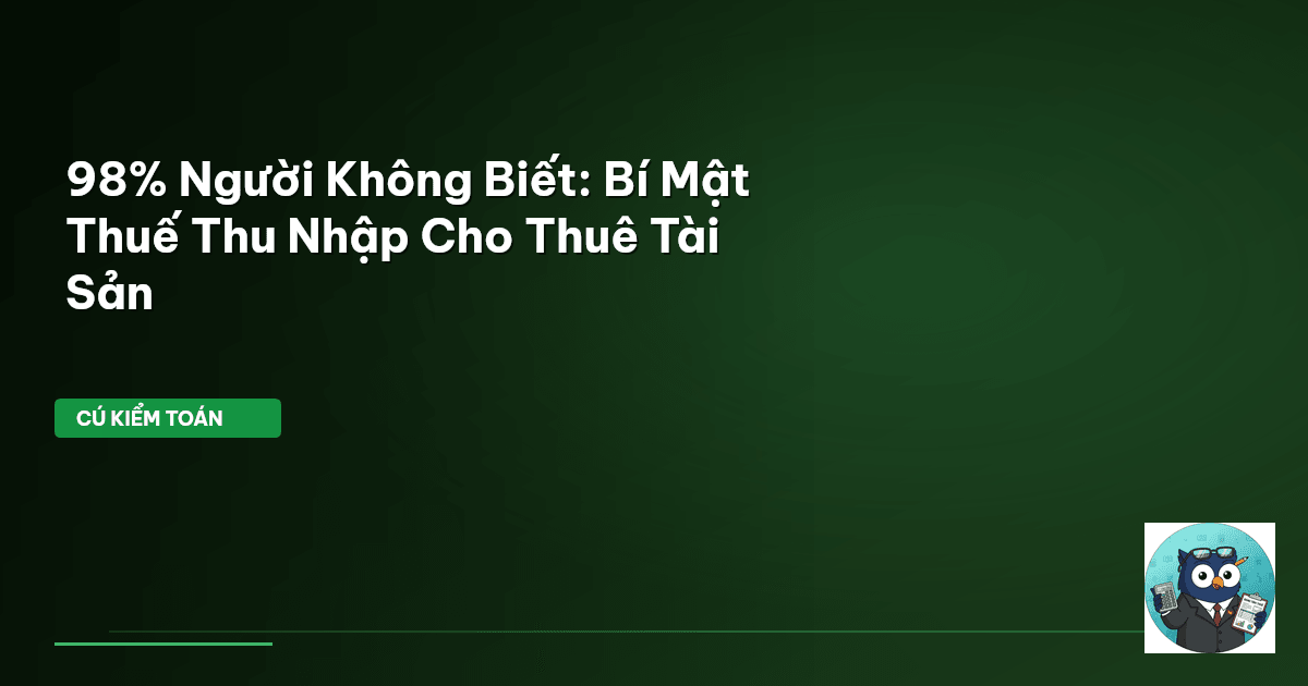 thuế cho thuê tài sản