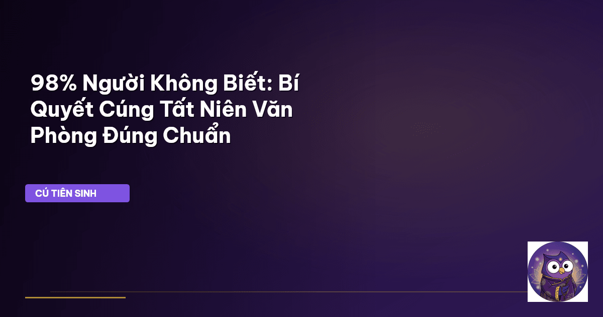 cúng tất niên văn phòng
